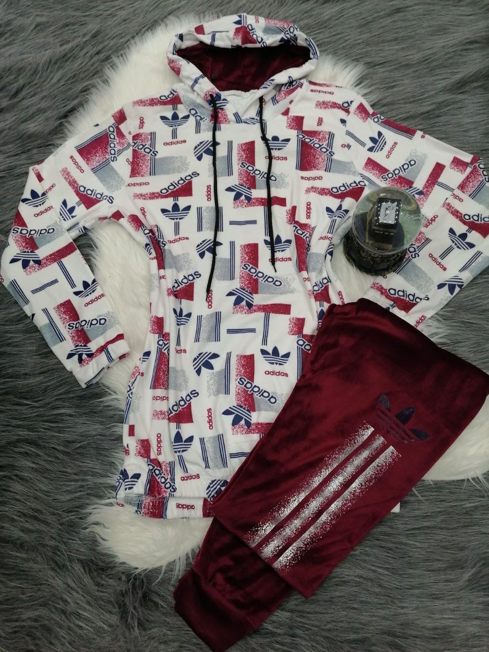 Maroon Adidas Hoodie Womens Moletom Mulher Maravilha